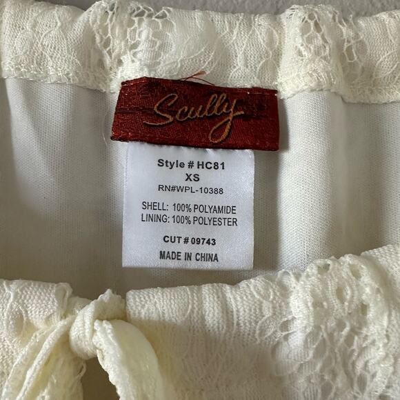 Scully Cream Ivory Lace Long Sleeve Dress Style HC81 - Picture 5 of 6